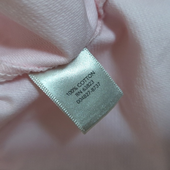 Christopher & Banks Pale Pink Peplum Button Down 100% Cotton Jacket Size X - Picture 6 of 9